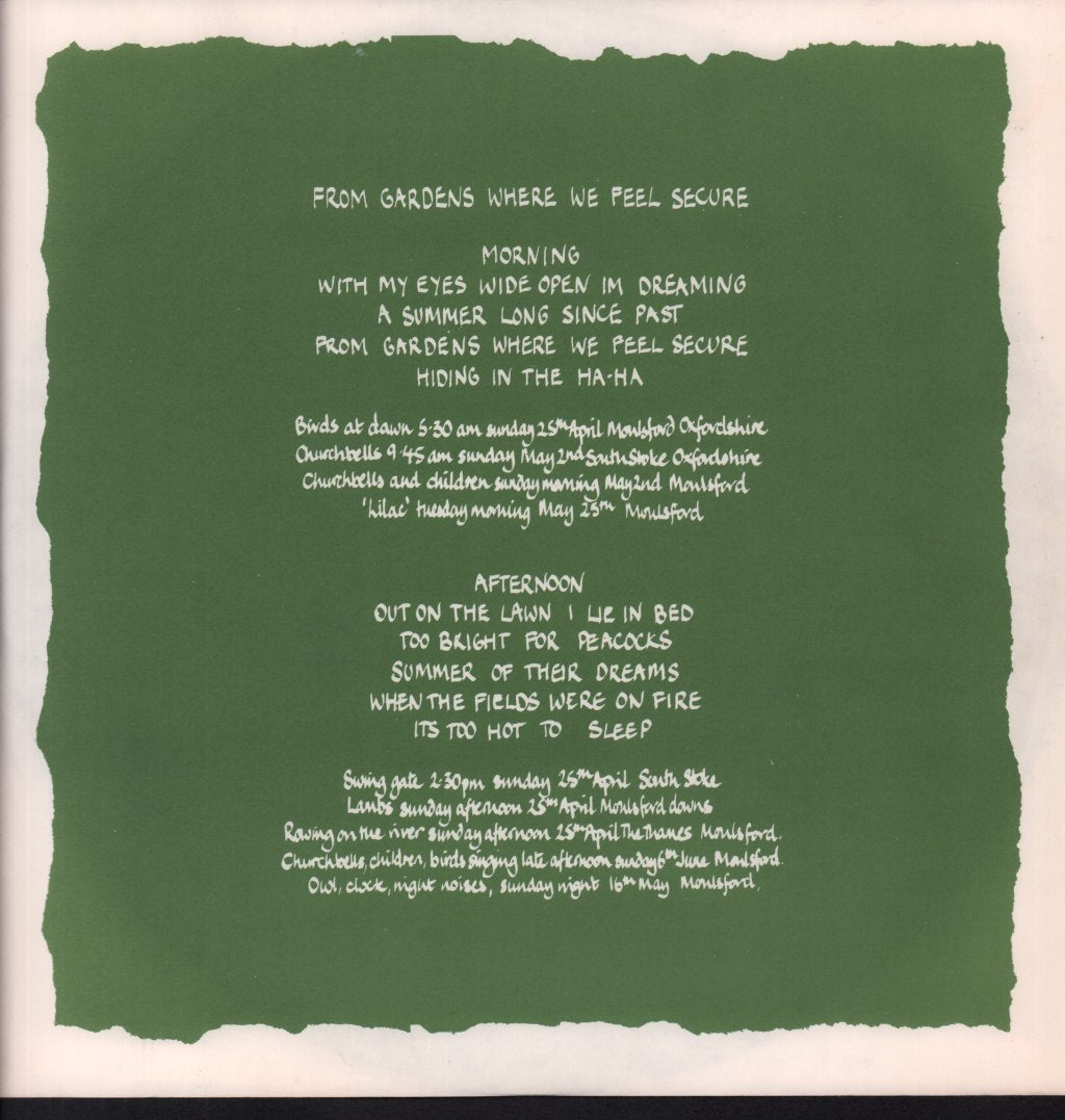 Virginia Astley - From Gardens Where We Feel Secure - Lp