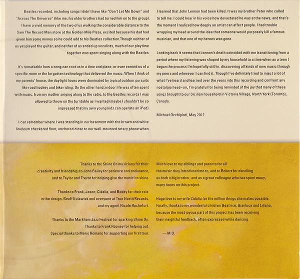 Michael Occhipinti, Shine On - Universe Of John Lennon - Cd