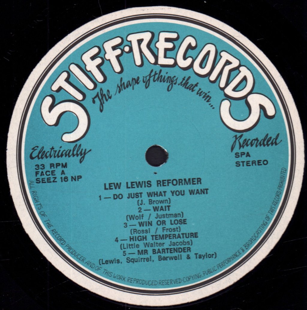 Lew Lewis Reformer - Save The Wail - Lp