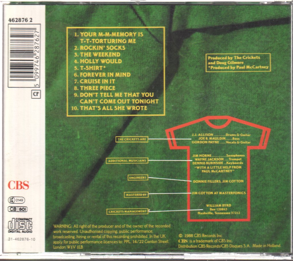 Crickets - T-Shirt - Cd