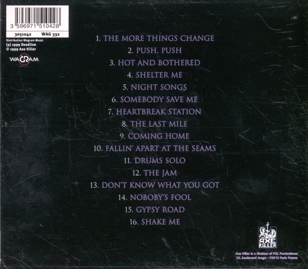 Cinderella - Live At The Key Club - Cd