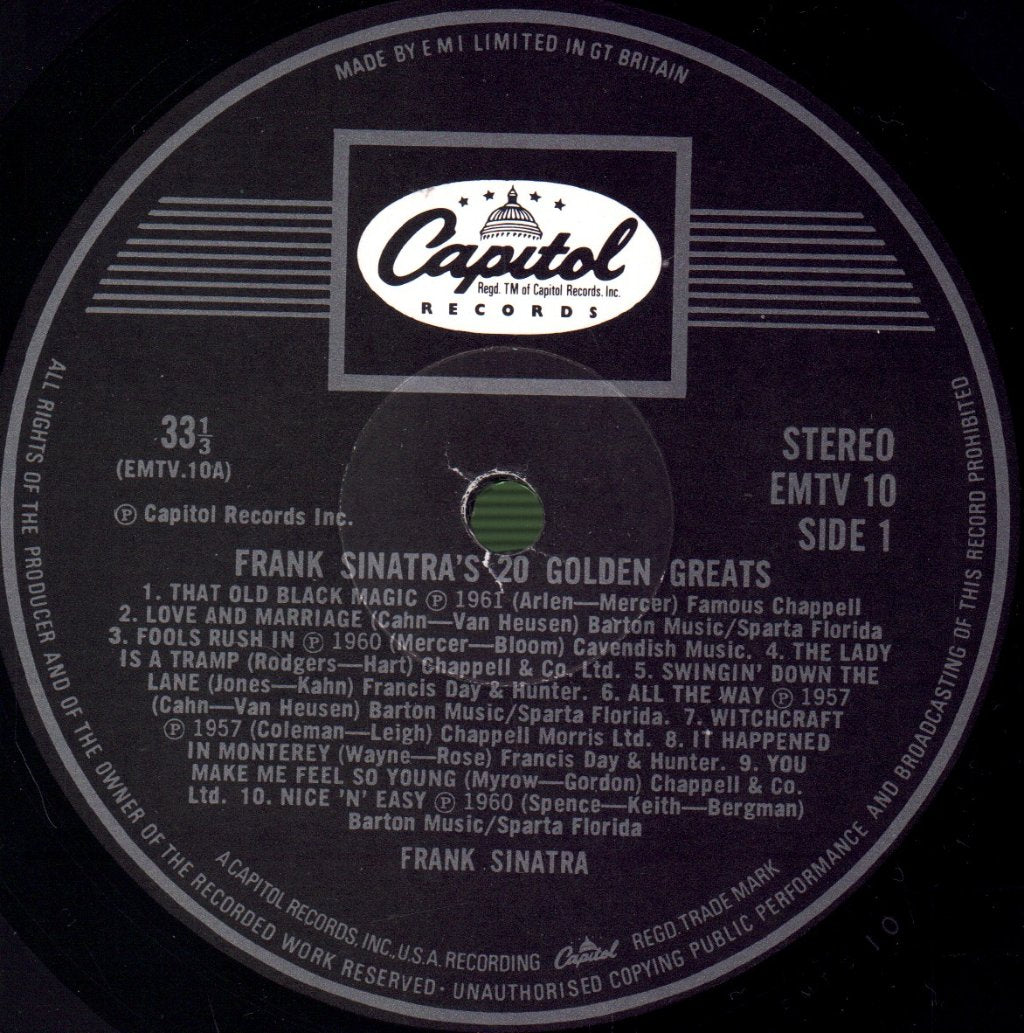 Frank Sinatra - Twenty Golden Greats - Lp