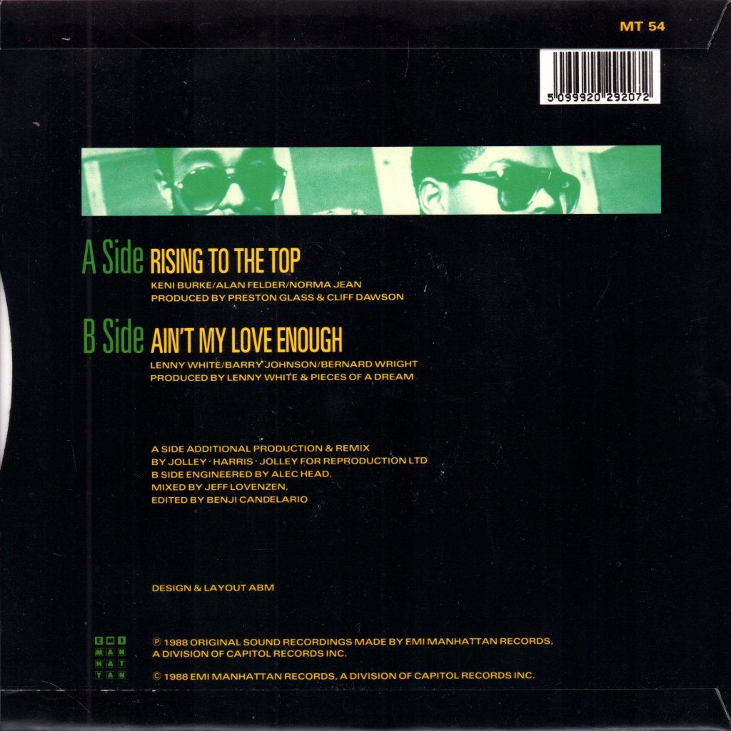 Pieces Of A Dream (Us Group) - Rising To The Top - 7 Inch