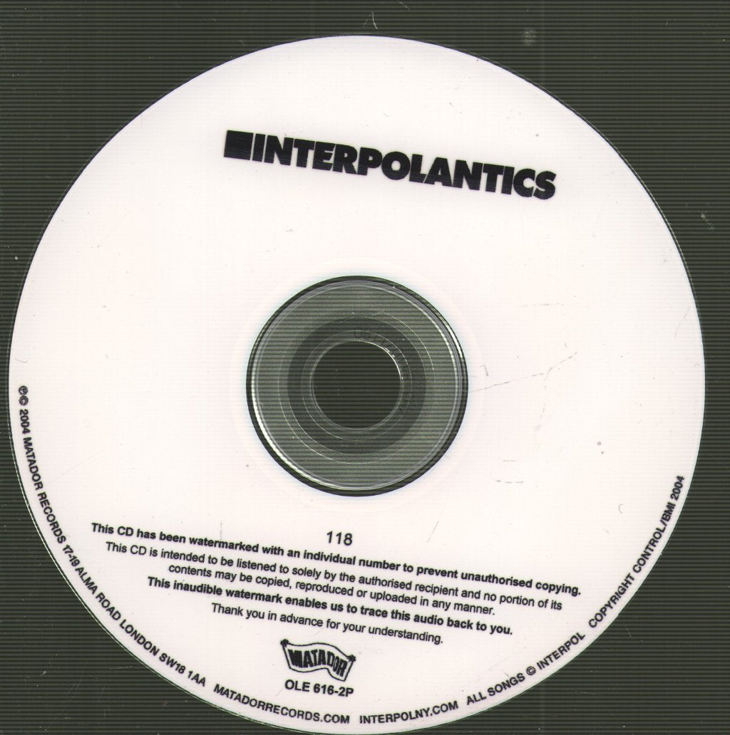 Interpol - Antics - Cdr