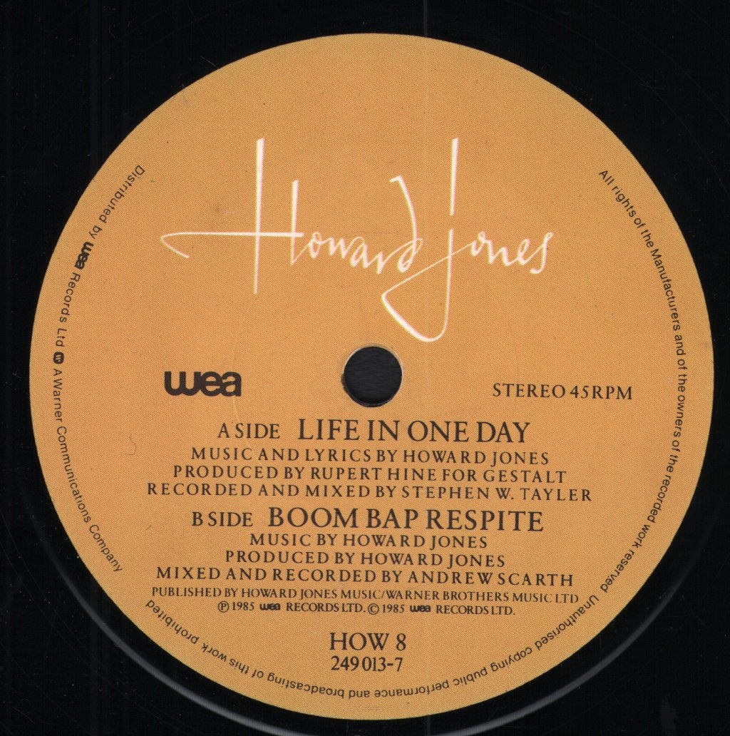 Howard Jones - Life In One Day - 7 Inch