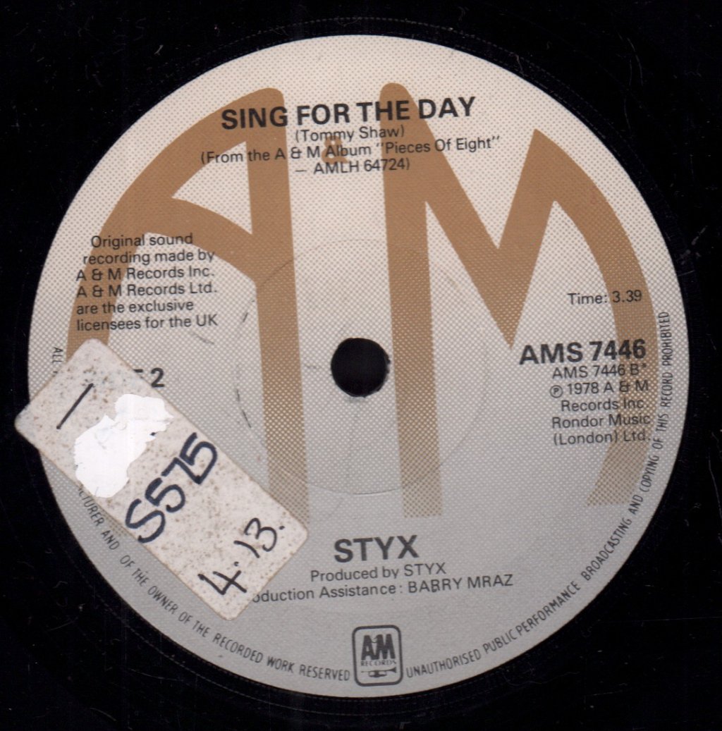 Styx - Renegade - 7 Inch