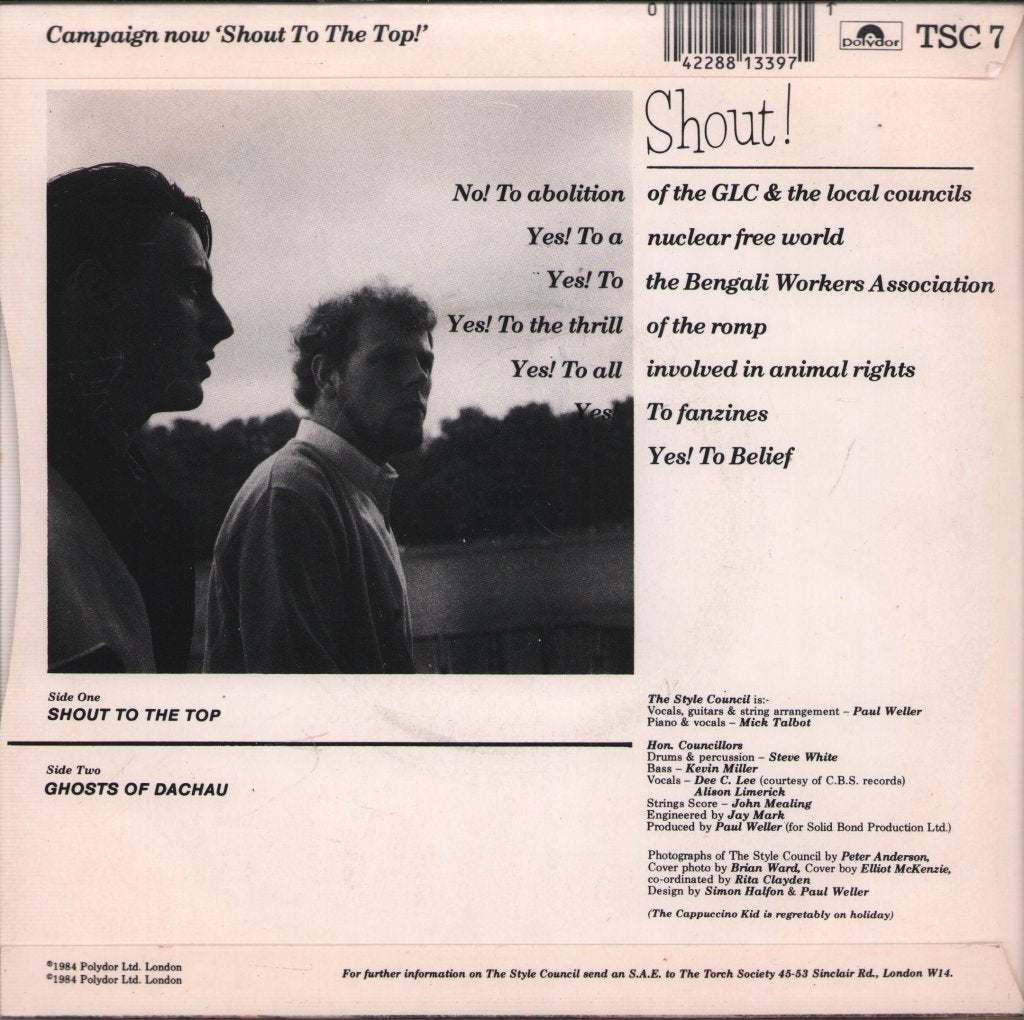 Style Council - Shout To The Top - 7 Inch