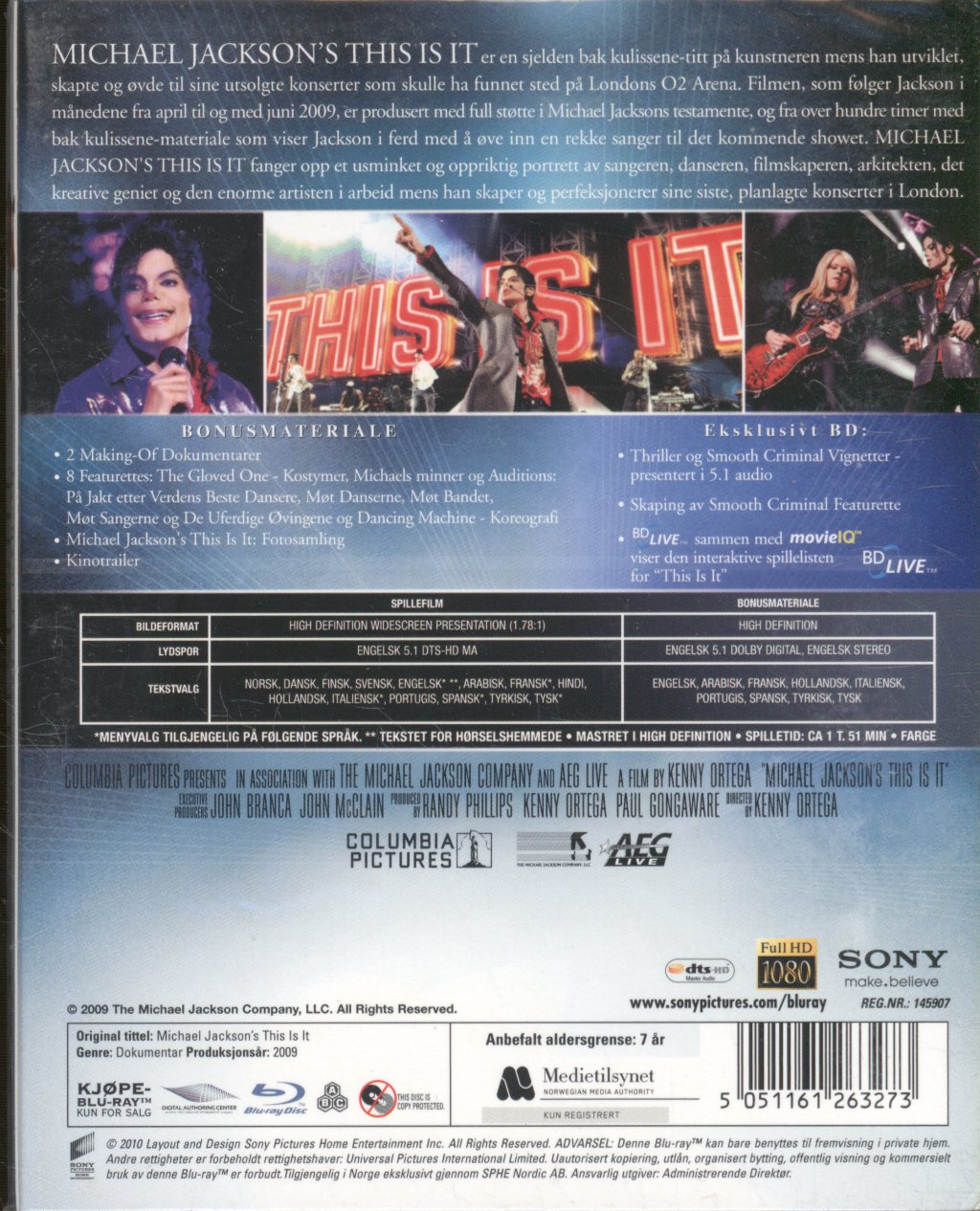 Michael Jackson - This Is It - Blu-Ray