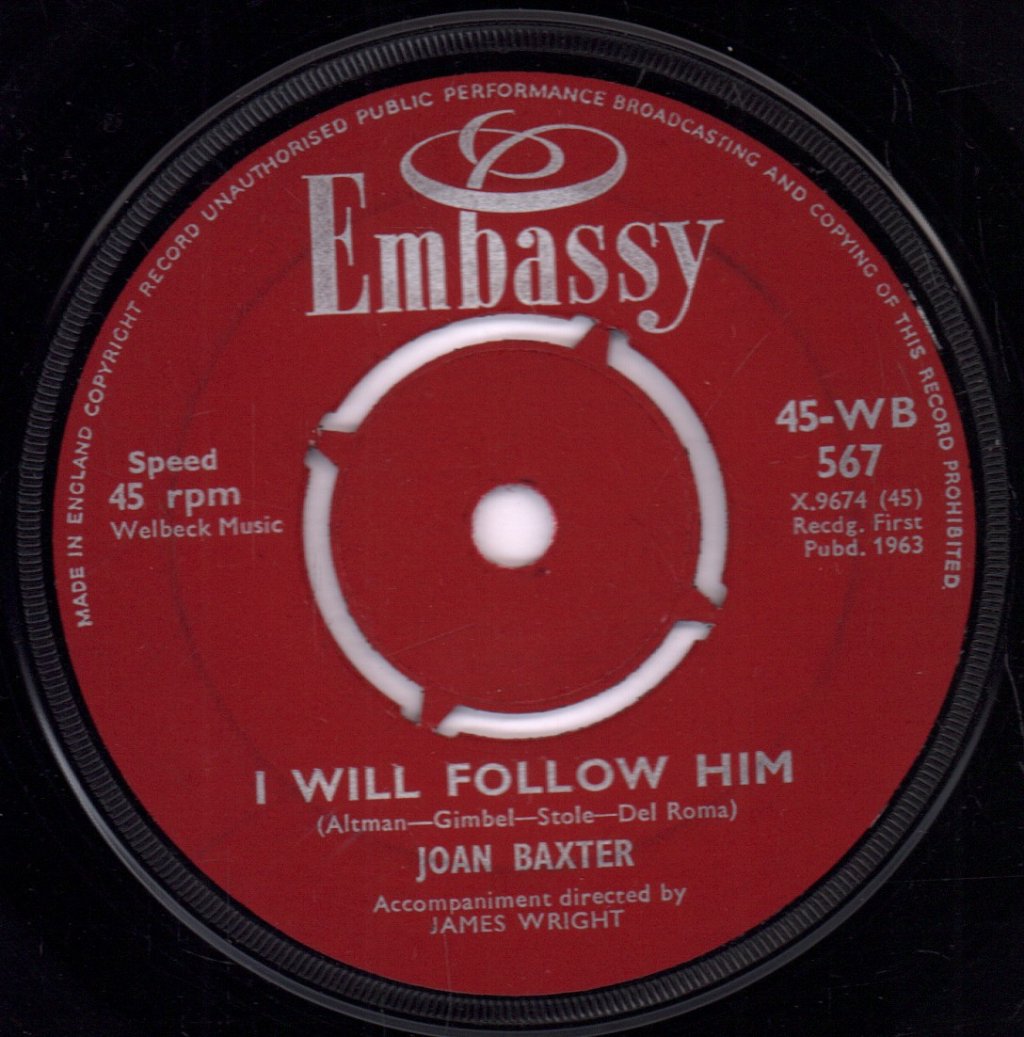 Joan Baxter / Paul Rich & Kay Barry - I Will Follow Him / Young Lovers - 7 Inch