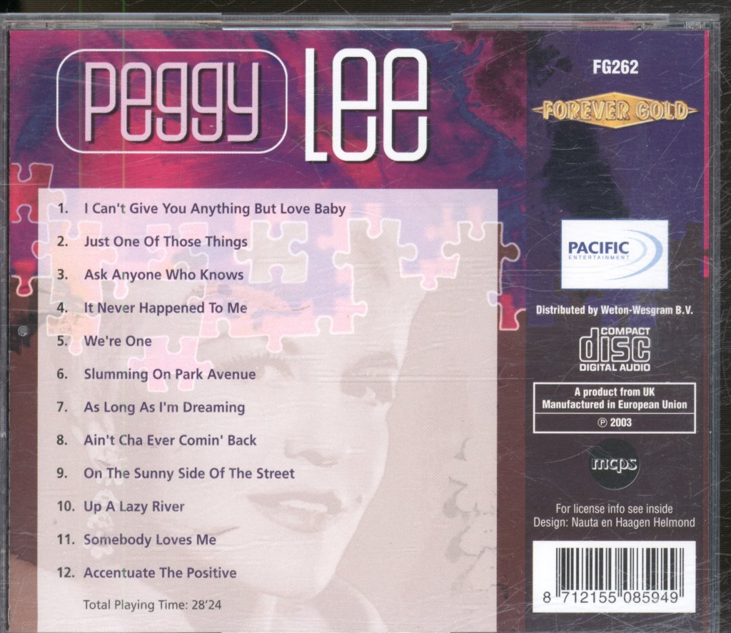 Peggy Lee - Peggy Lee - Cd