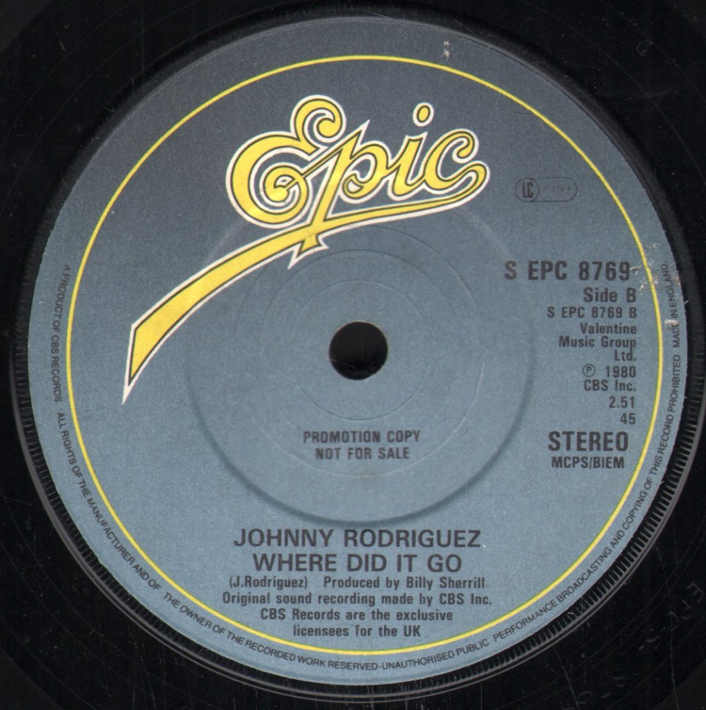 Johnny Rodriguez - Love Look At Us Now - 7 Inch
