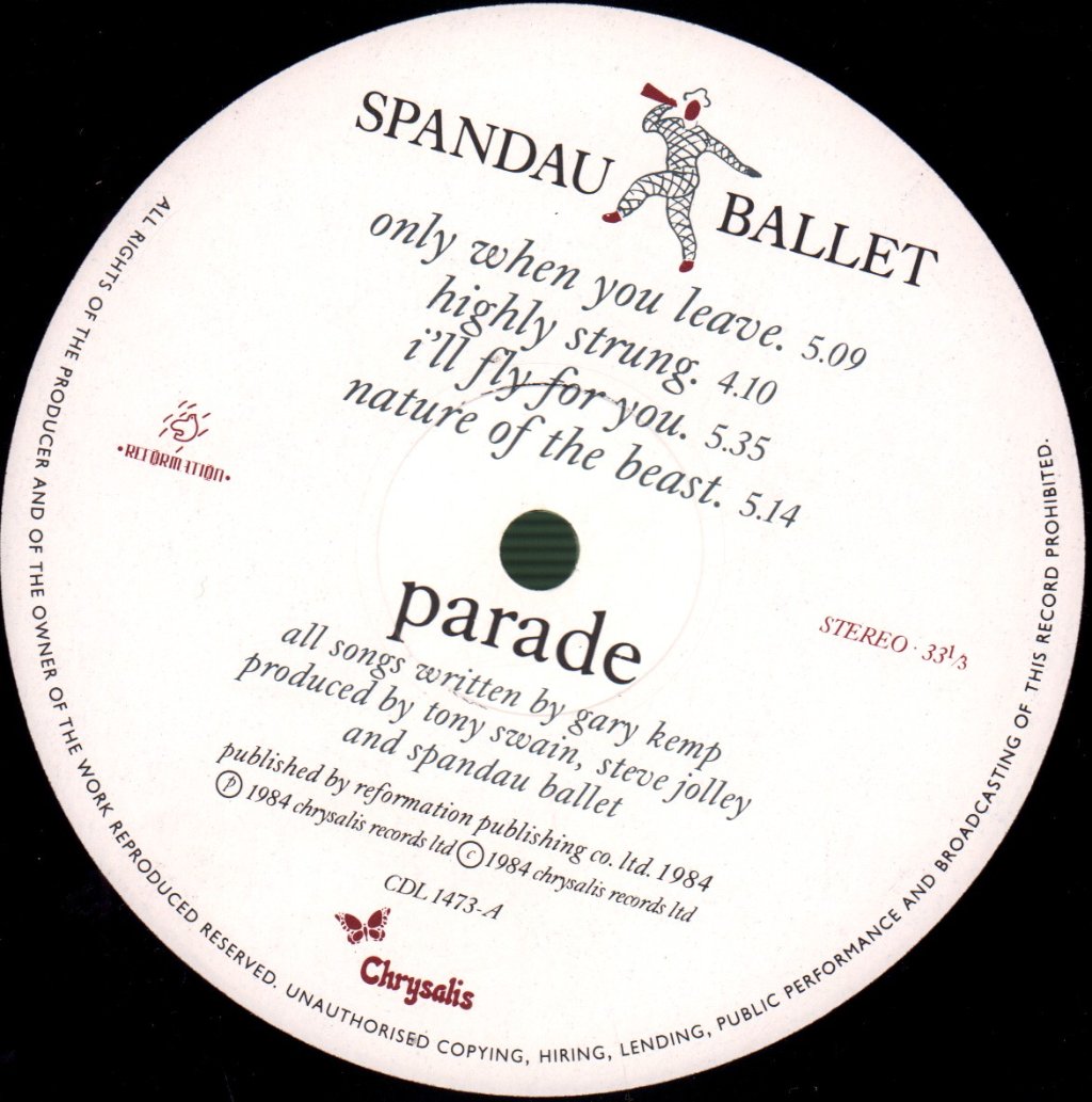 Spandau Ballet - Parade - Lp