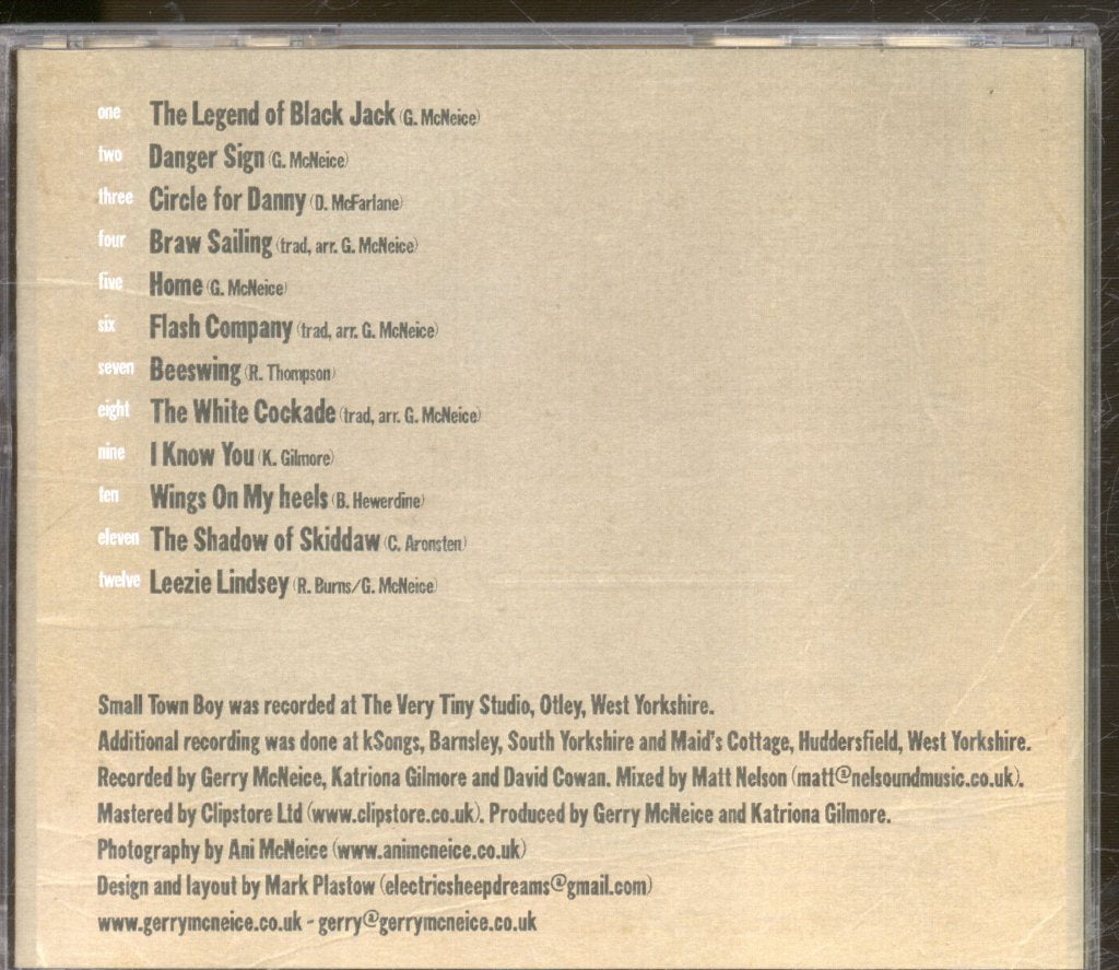 Gerry McNeice - Small Town Boy - Cdr
