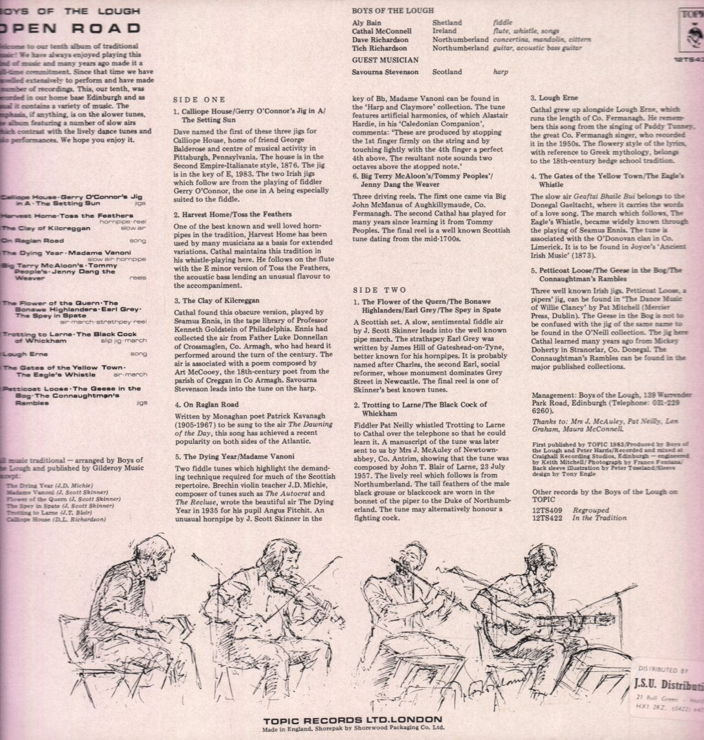 Boys Of The Lough - Open Road - Lp