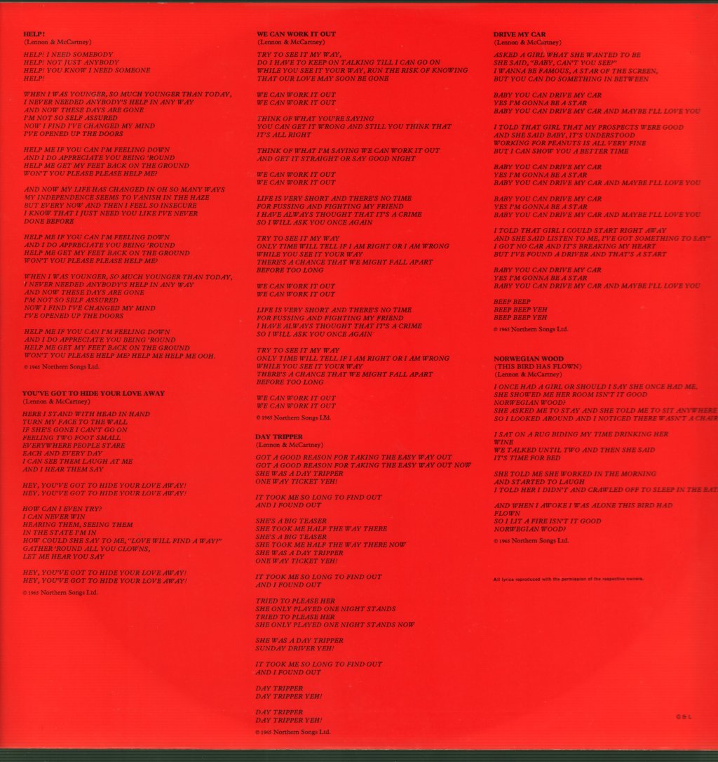 Beatles - 1962-1966 - Double Lp