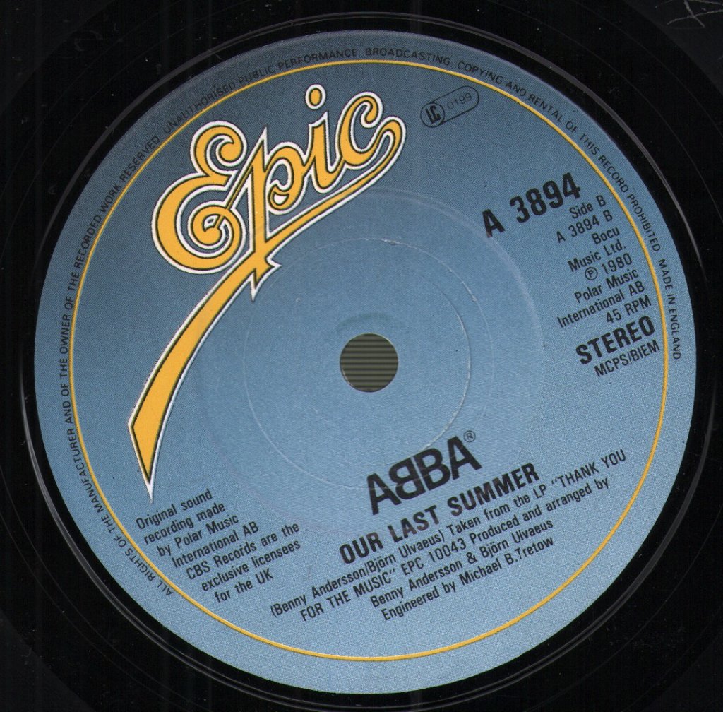 ABBA - Thank You For The Music - 7 Inch