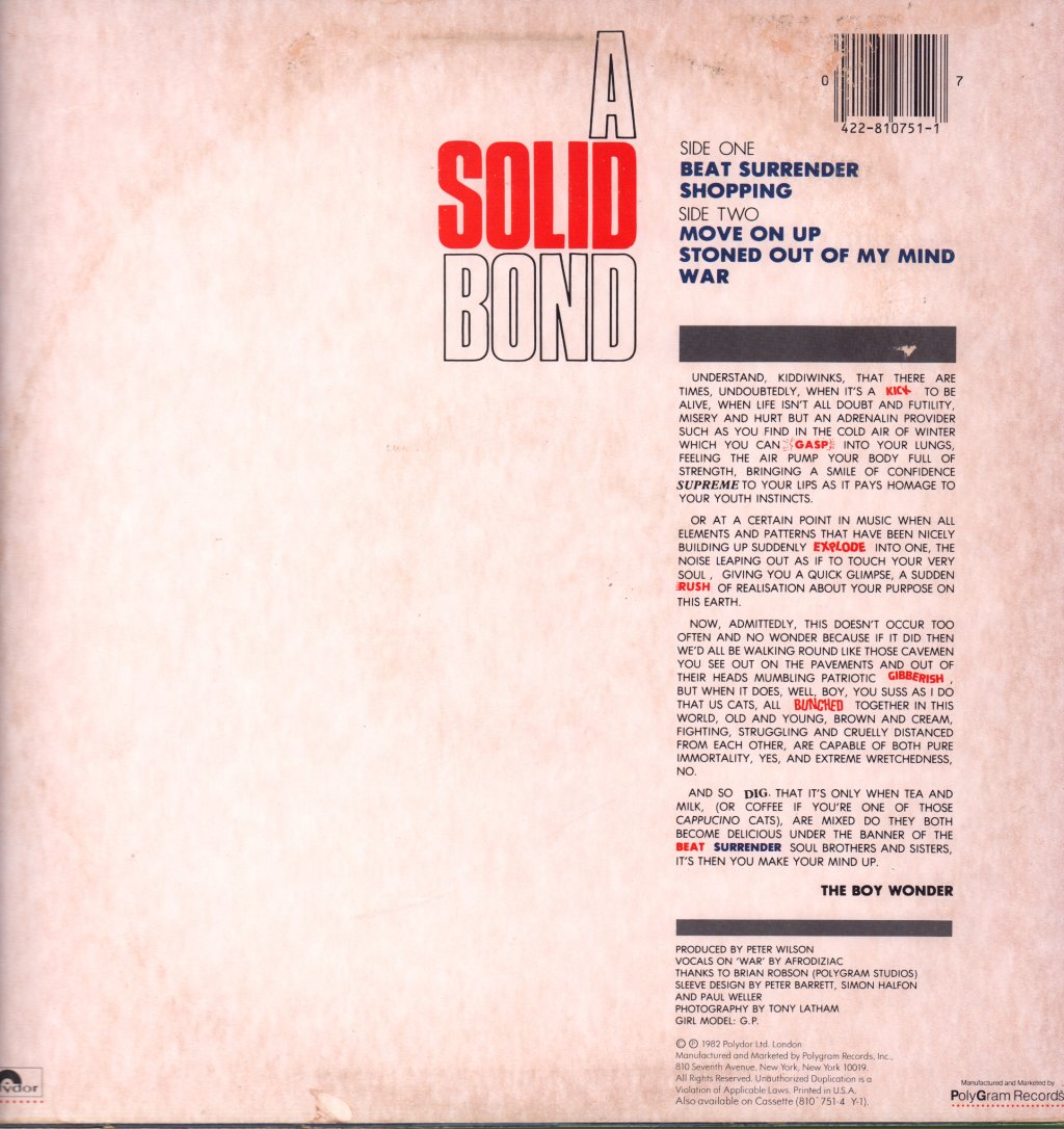Jam - Beat Surrender - 12 Inch