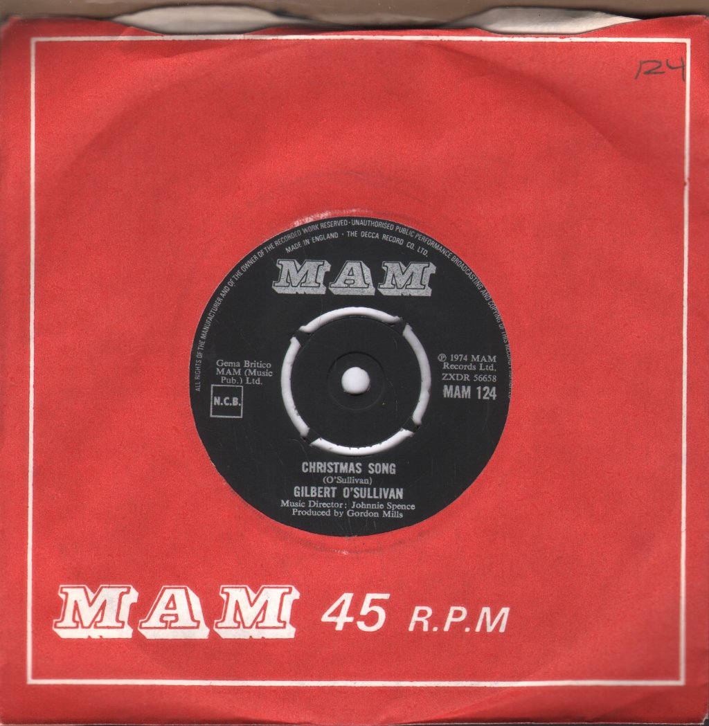 Gilbert O'Sullivan - Christmas Song - 7 Inch