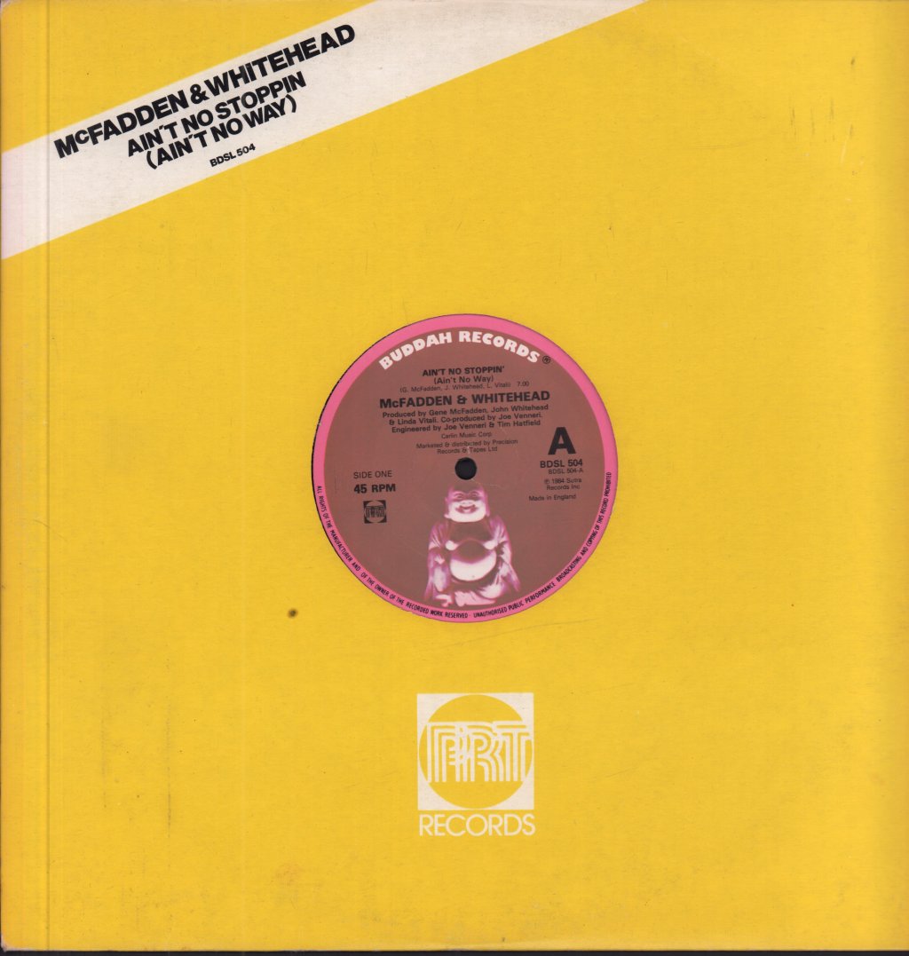 McFadden And Whitehead - Ain't No Stoppin' - 12 Inch