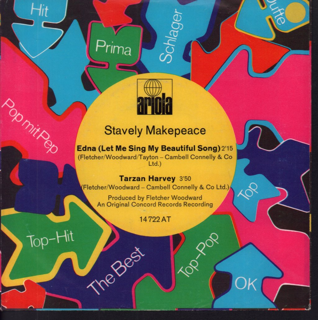 Stavely Makepeace - Edna (Let Me Sing My Beautiful Song) - 7 Inch