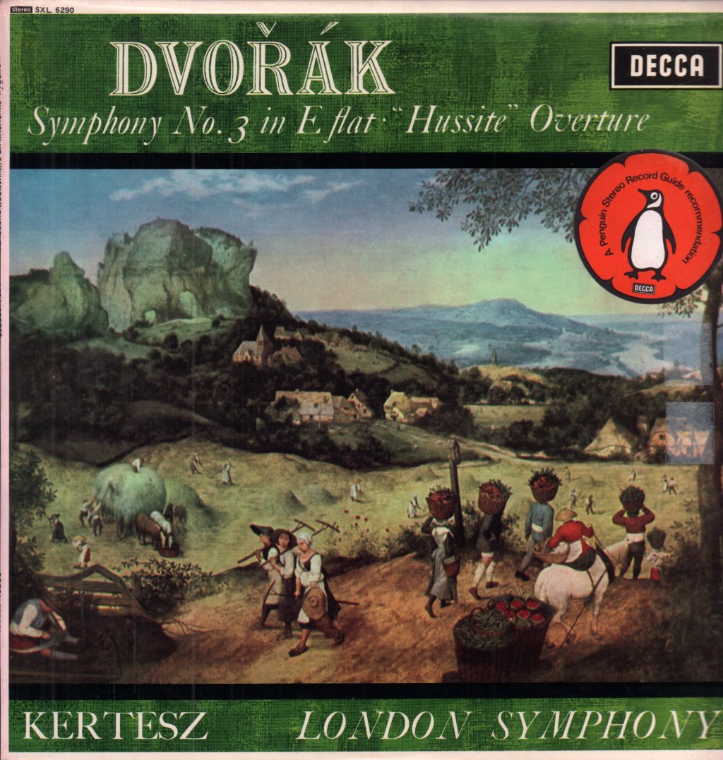 Istvan Kertesz / London Symphony Orchestra - Dvorak Symphony No.3 In E Flat Hussite Overture - Lp