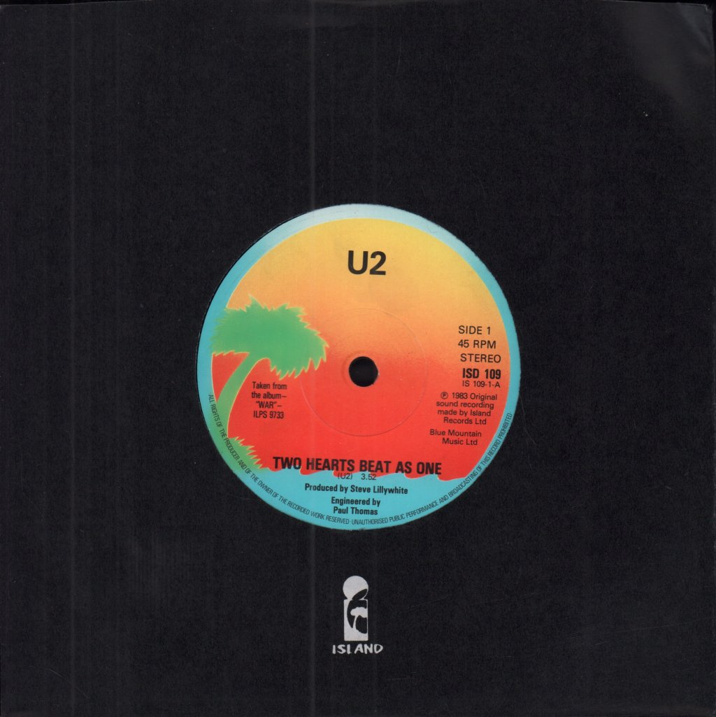 U2 - Two Hearts Beat As One - Double 7 Inch