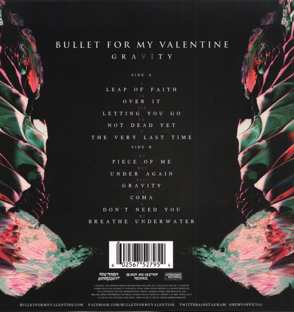 Bullet For My Valentine - Gravity - Lp