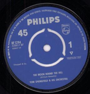 Tom Springfield And His Orchestra - Moon Behind The Hill - 7 Inch