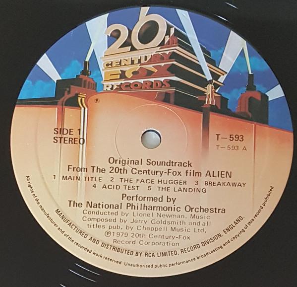 Jerry Goldsmith - Alien Original Soundtrack From The Twentieth Century-Fox Film - Lp