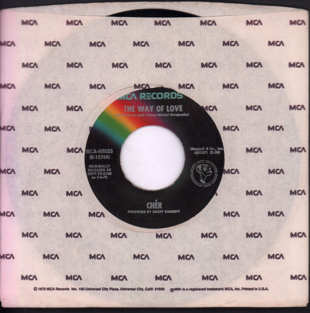 Cher - Gypsys, Tramps & Thieves / The Way Of Love - 7 Inch