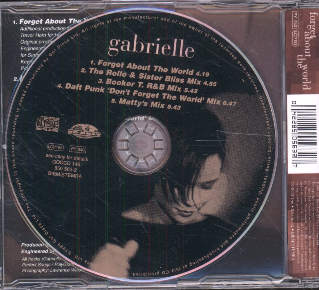 Gabrielle - Forget About The World - Cd