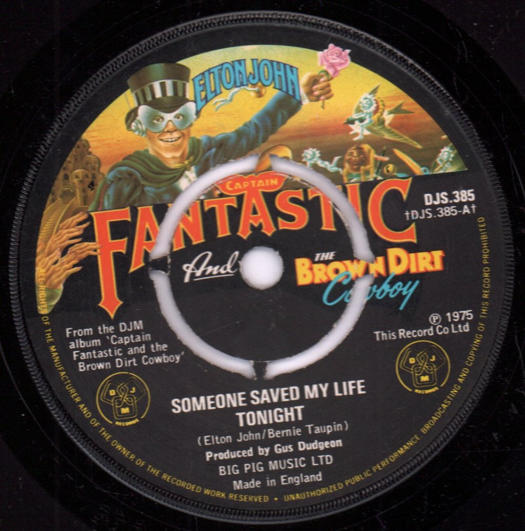 Elton John - Someone Saved My Life Tonight - 7 Inch