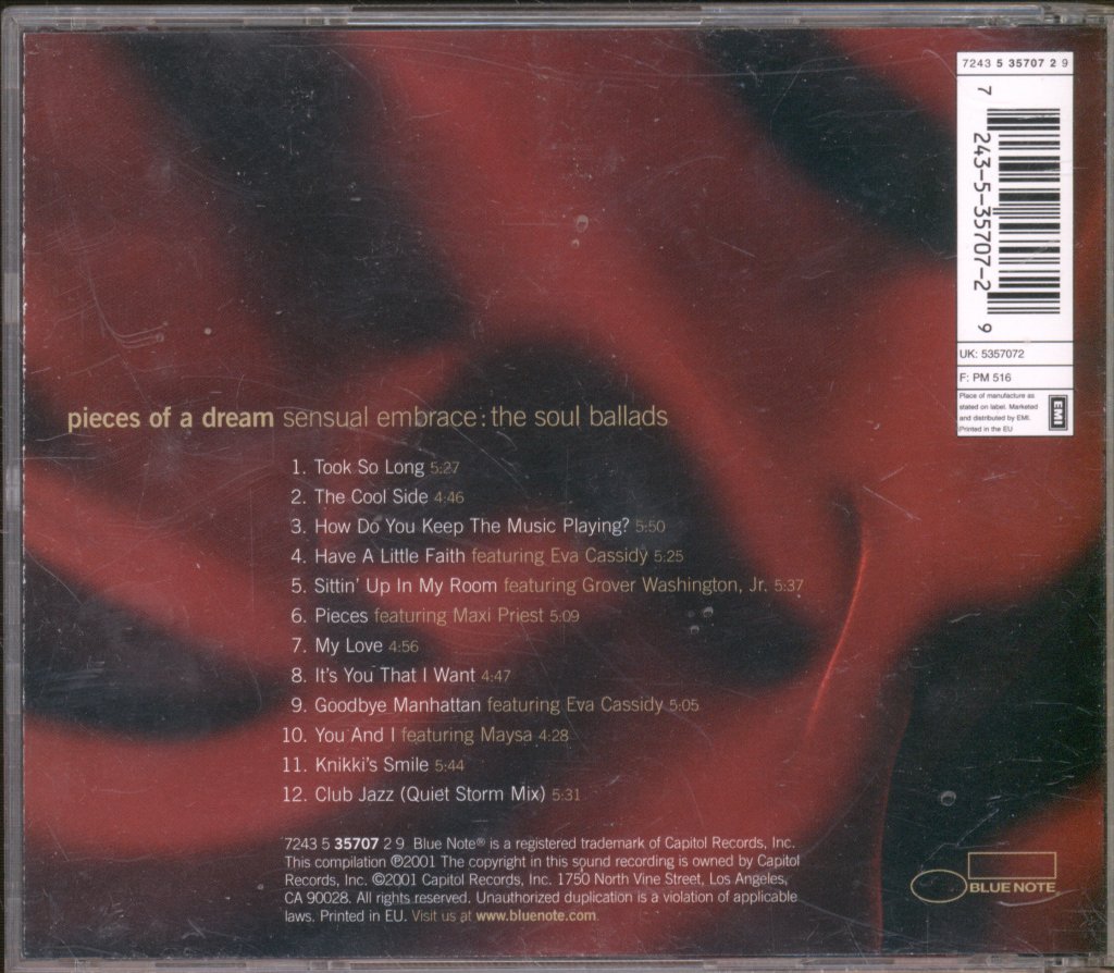 Pieces Of A Dream - Sensual Embrace (The Soul Ballads) - Cd