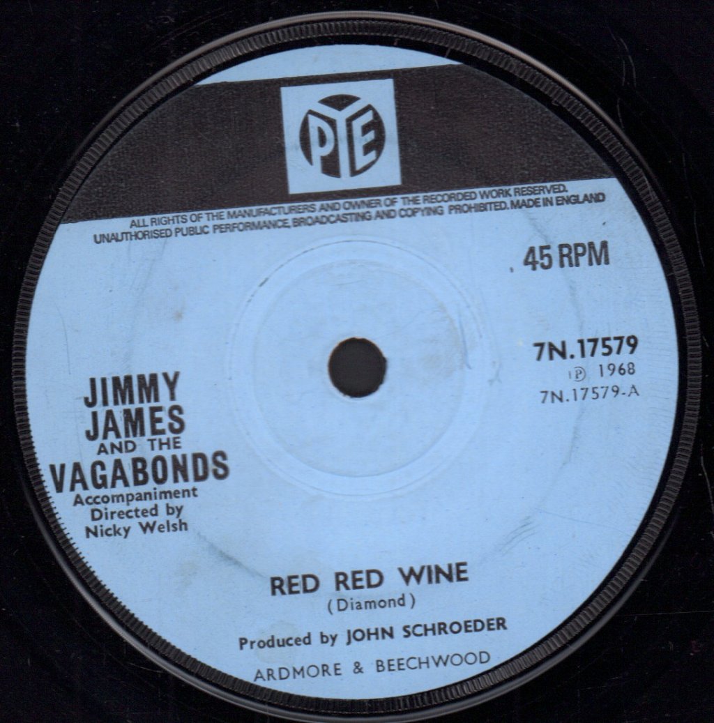 Jimmy James & The Vagabonds - Red Red Wine / Who Could Be Loving You - 7 Inch