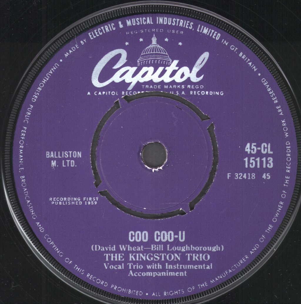Kingston Trio - Coo Coo-U - 7 Inch