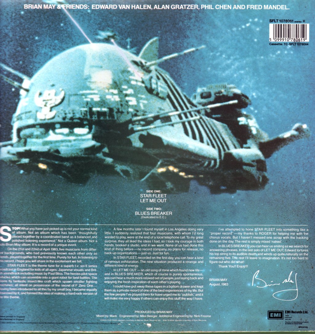 Brian May And Friends - Star Fleet - Lp