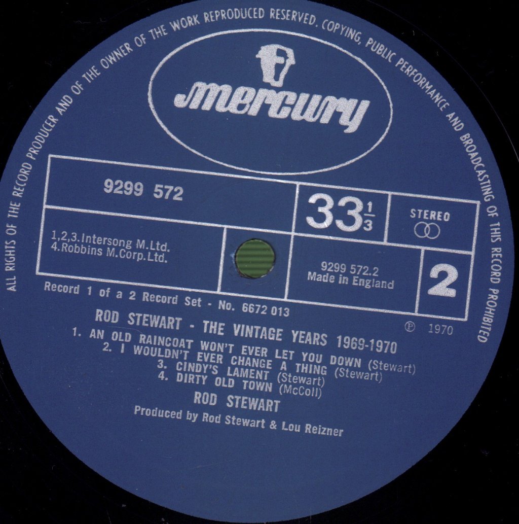 Rod Stewart - Vintage Years 1969-70 - Double Lp