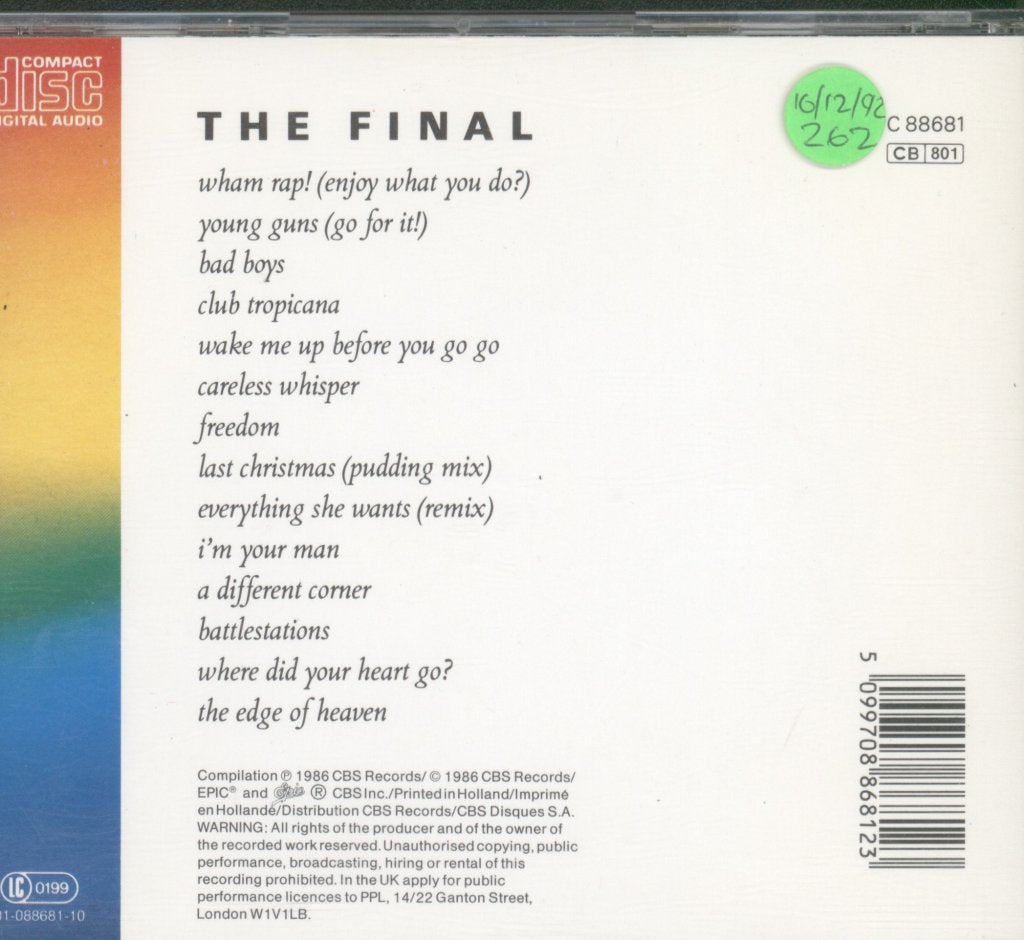 Wham - Final - Cd