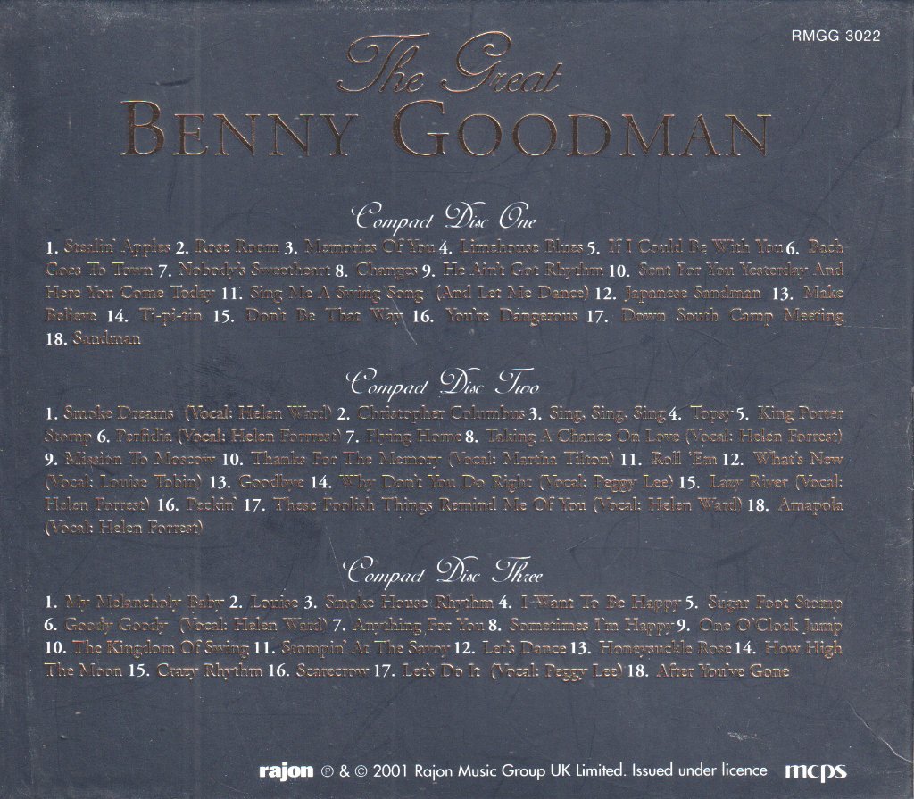 Benny Goodman - Great Benny Goodman - Cd Set