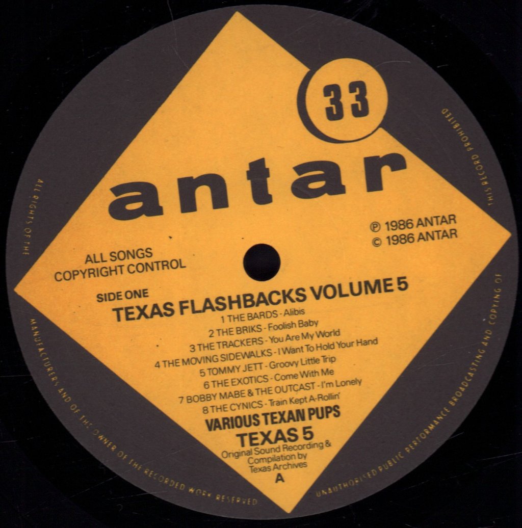 Various Artists - Texas Flashbacks Volume 5 - Lp