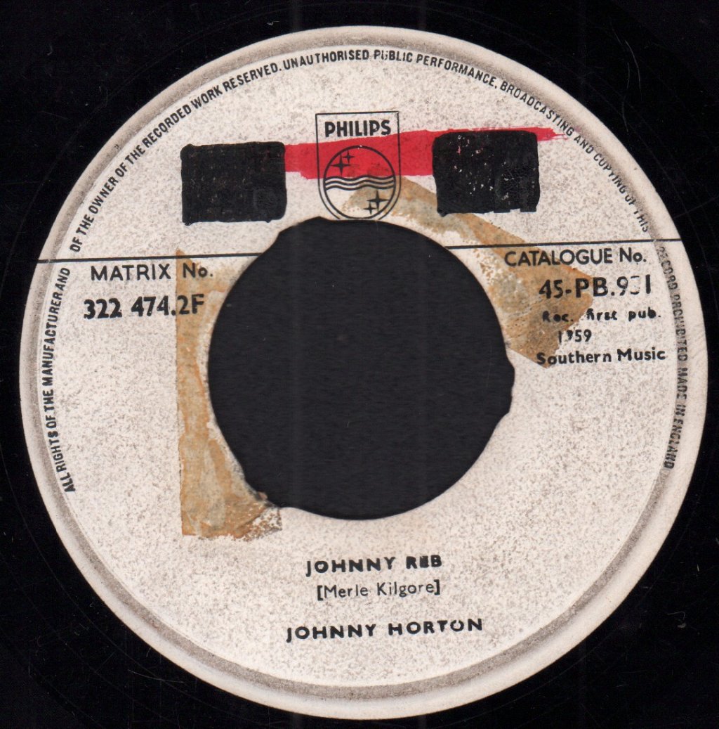 Johnny Horton - Sal's Got A Sugar Lip - 7 Inch