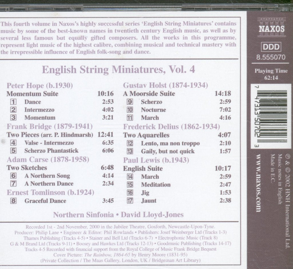 Northern Sinfonia • David Lloyd-Jones - English String Miniatures, Vol. 4 - Cd