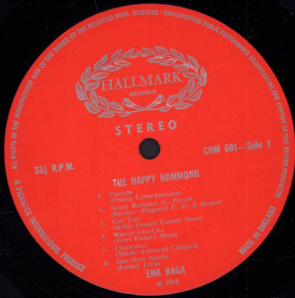 Ena Baga - Happy Hammond - Lp