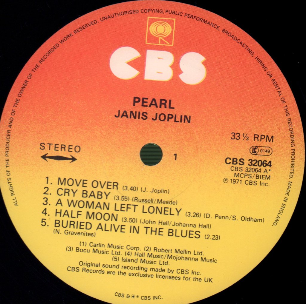 Janis Joplin - Pearl - Lp