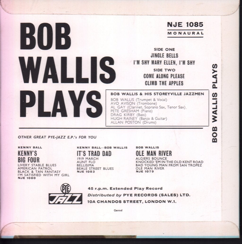 Bob Wallis - Bob Wallis Plays … - 7 Inch