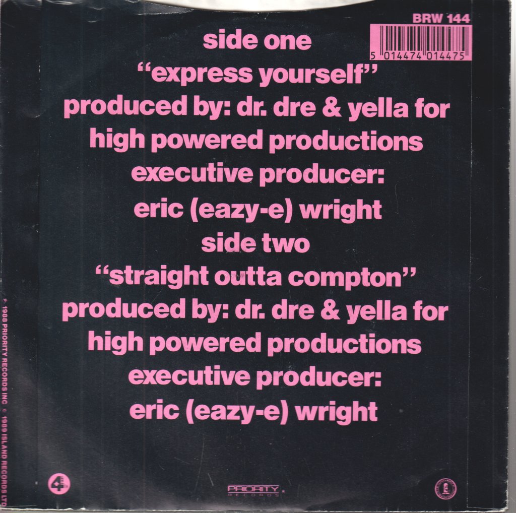 N.W.A. - Express Yourself - 7 Inch