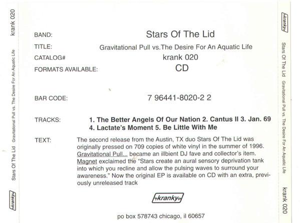 Stars Of The Lid - Gravitational Pull Vs. The Desire For An Aquatic Life - Cd