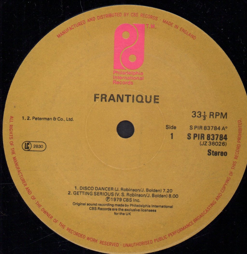 Frantique - Disco Dancer - 12 Inch