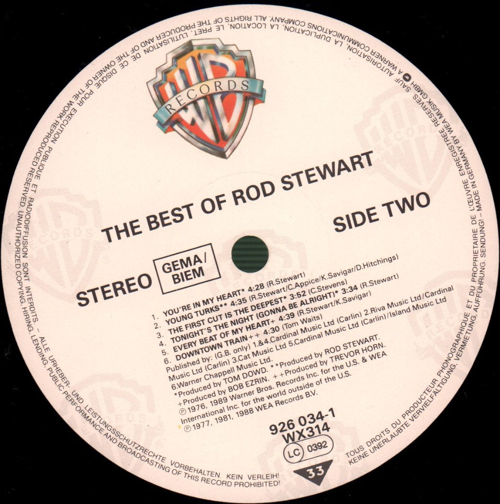 Rod Stewart - Best Of Rod Stewart - Lp