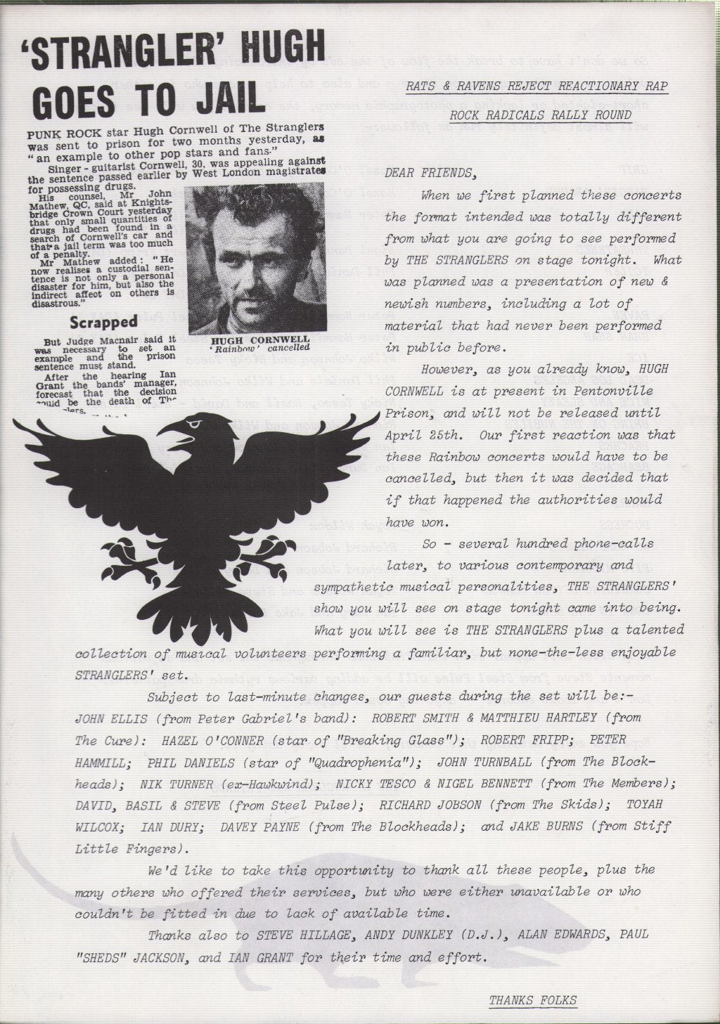 Various Artists - Rainbow 50 - 1930-1980 - Official April 1980 concerts programme - Programme